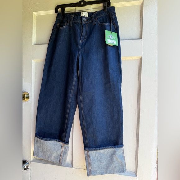 Women's High-Rise Straight Leg Wide Cuff Jeans - kate spade New York 4 | NWT - Picture 7 of 12